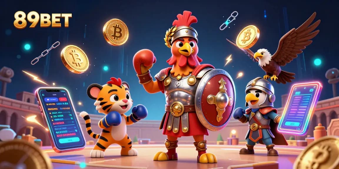 Engage in thrilling gameplay at 89BET, featuring vibrant casino elements with gladiator themes.