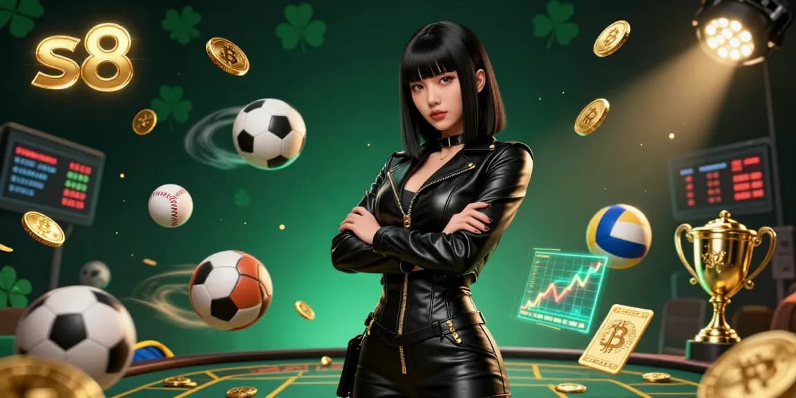 s8 elevates your gaming with a dynamic casino scene showcasing winning moments and exciting game elements.