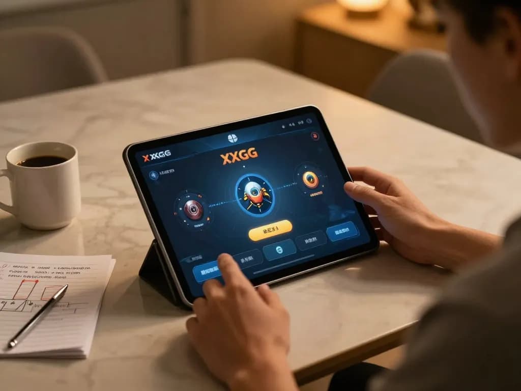 Engaging in strategic gameplay on XXGG mobile app at home with a cozy ambiance.