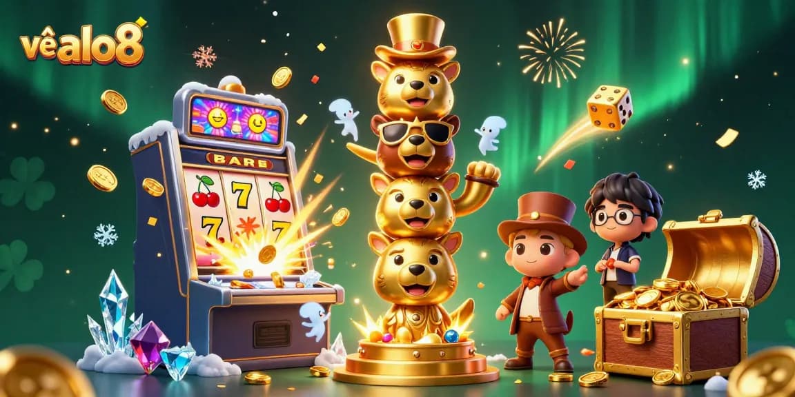 Engage with the vibrant world of về alo8 through colorful casino games and lively animations.
