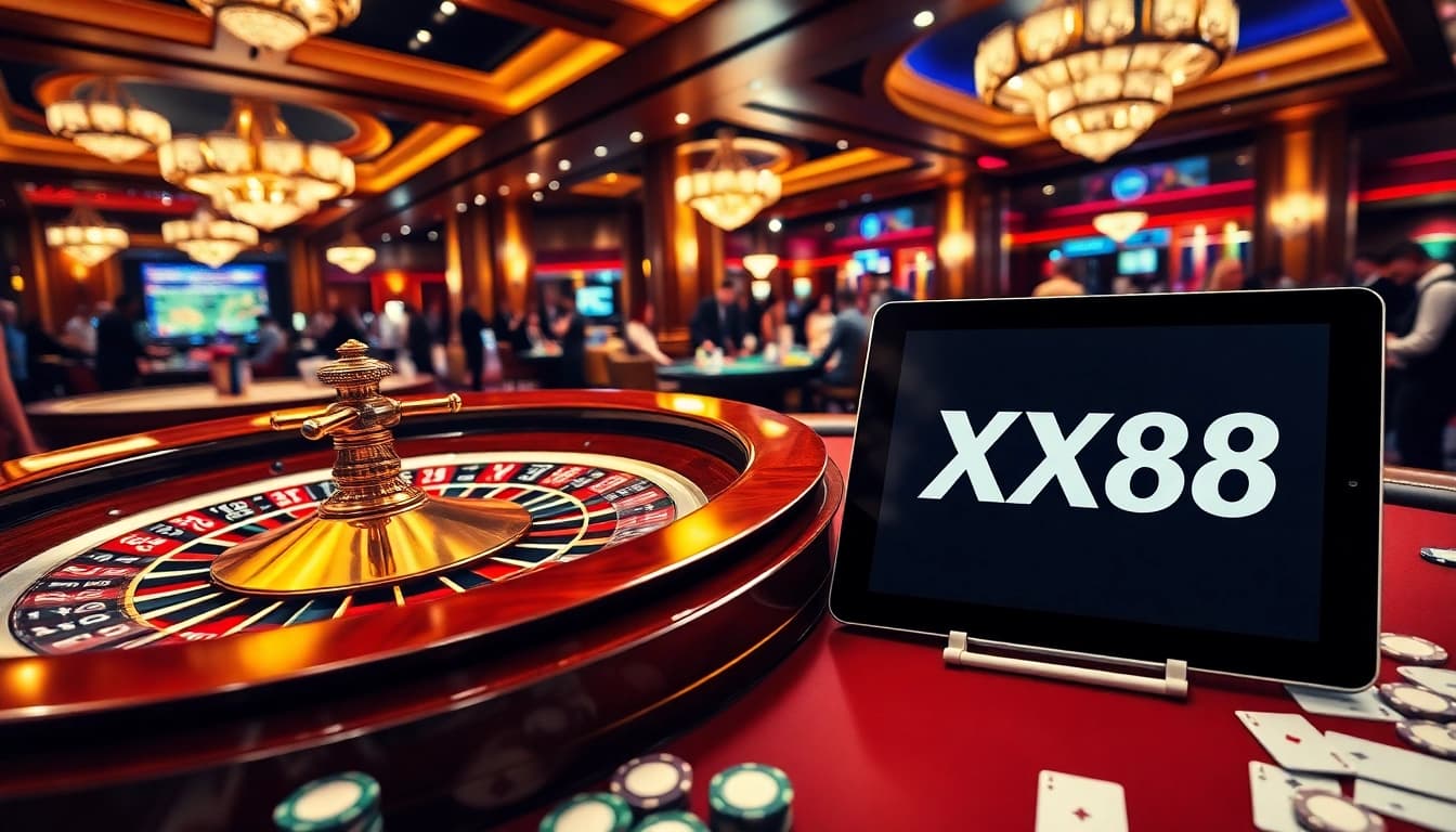 Experience the excitement of XX88 with dynamic casino games and vibrant roulette tables.