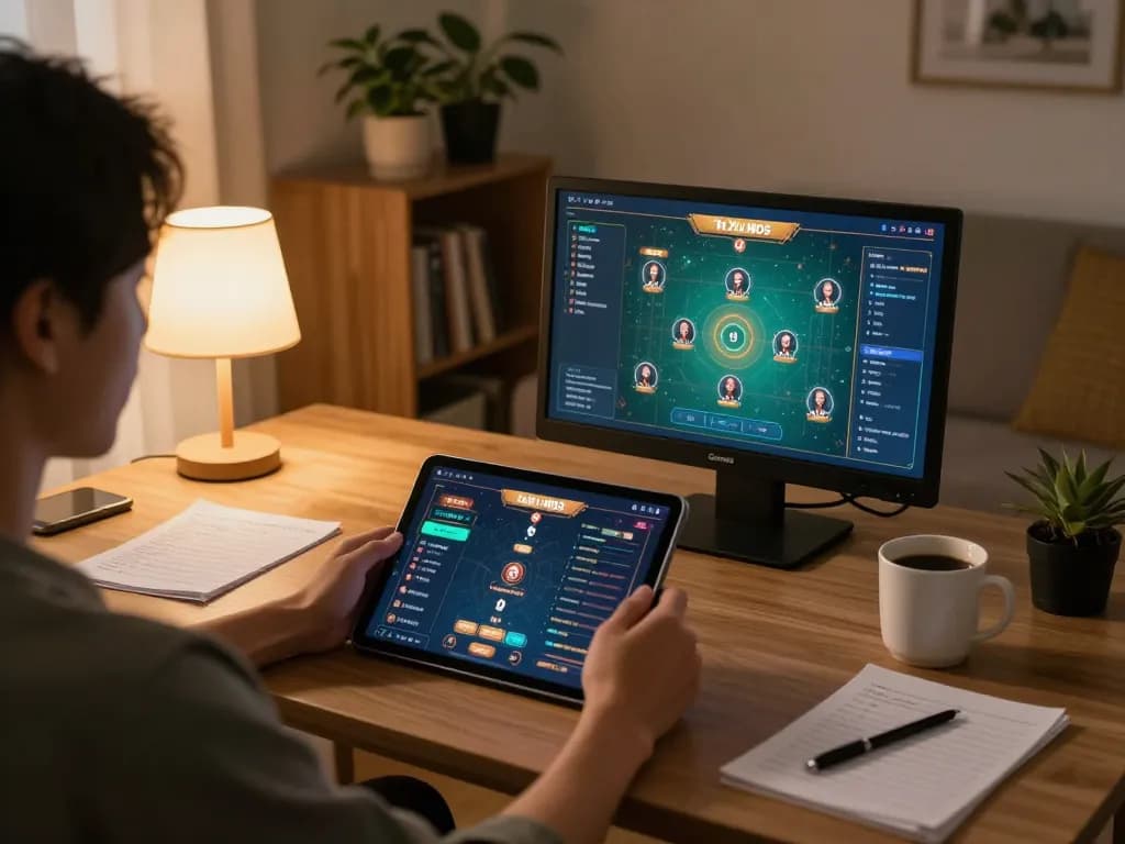 Tài Xỉu MD5 game interface displayed on tablet, person engaged in online gaming experience.