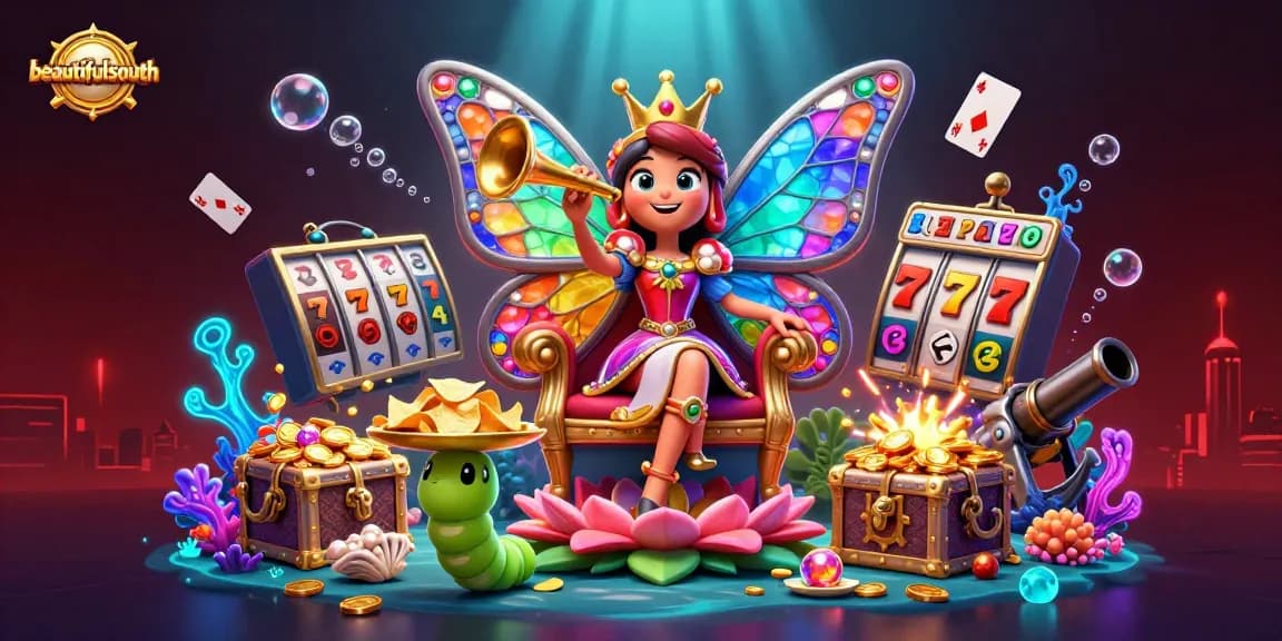 Experience beautifulsouth's engaging gaming atmosphere with vibrant slots and enchanting visuals.