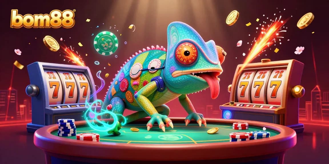 Experience exciting gameplay at bom88 with a vibrant 3D casino scene featuring dynamic elements.