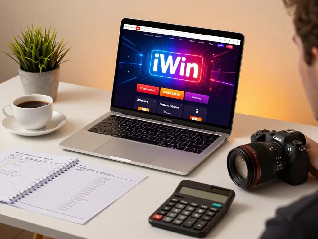 Engaged player strategizing on iWin casino interface during online gaming session.