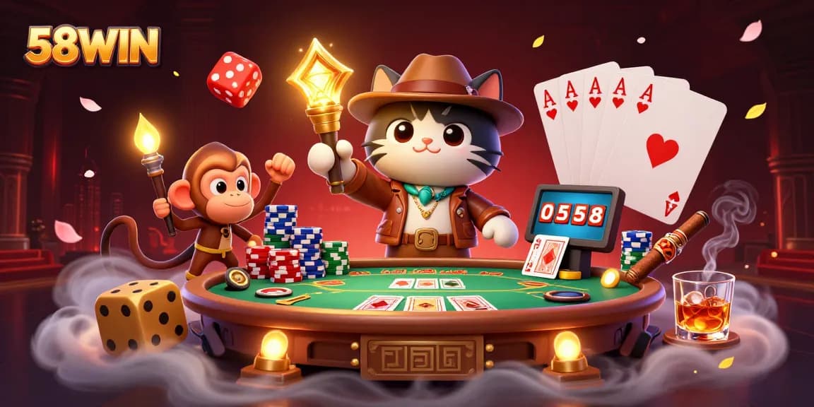Engage with 58WIN's thrilling casino world while discovering hidden treasures.