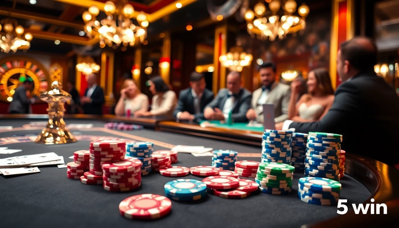 Engaged players enjoying a thrilling game environment at 56win casino table.