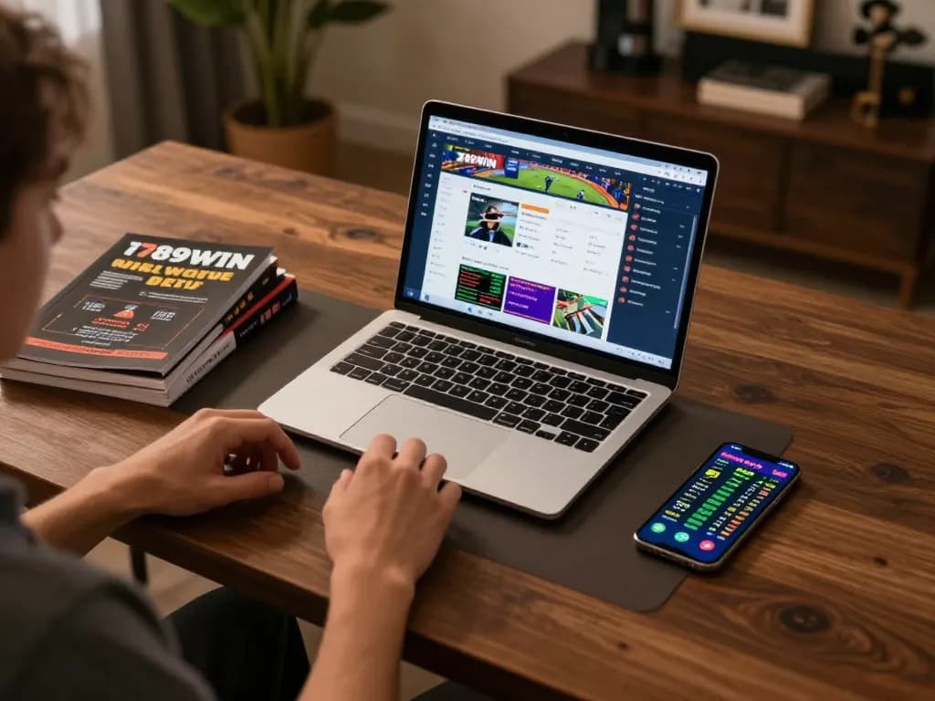 Engaging online sports betting scene showcasing 789WIN setup with live odds and betting strategies