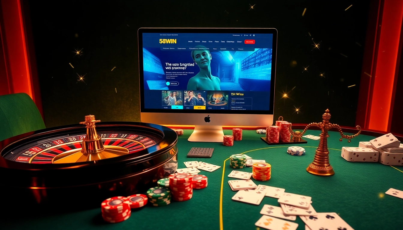 Exciting online gaming at 58WIN featuring vibrant casino elements.