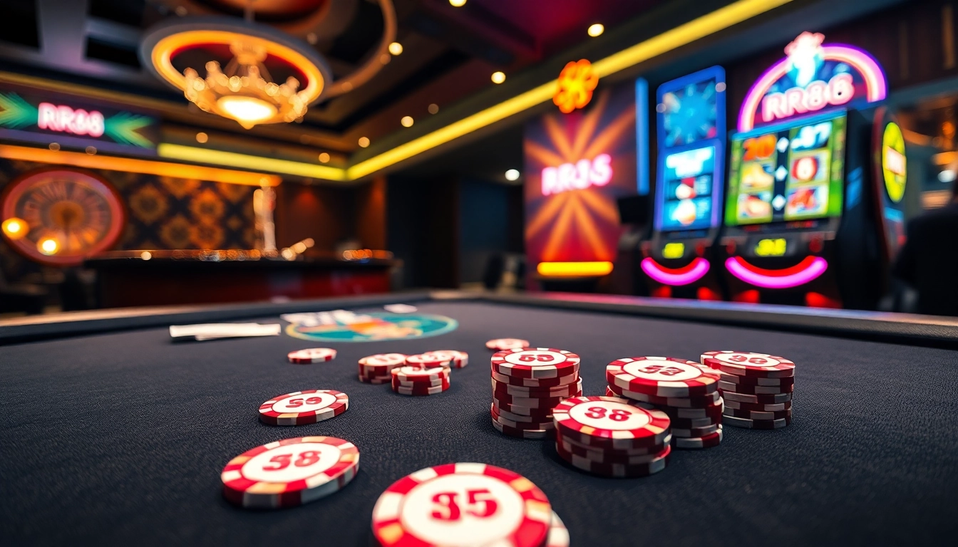 Experience the thrill of RR88 with vibrant casino action, including poker, roulette, and more.