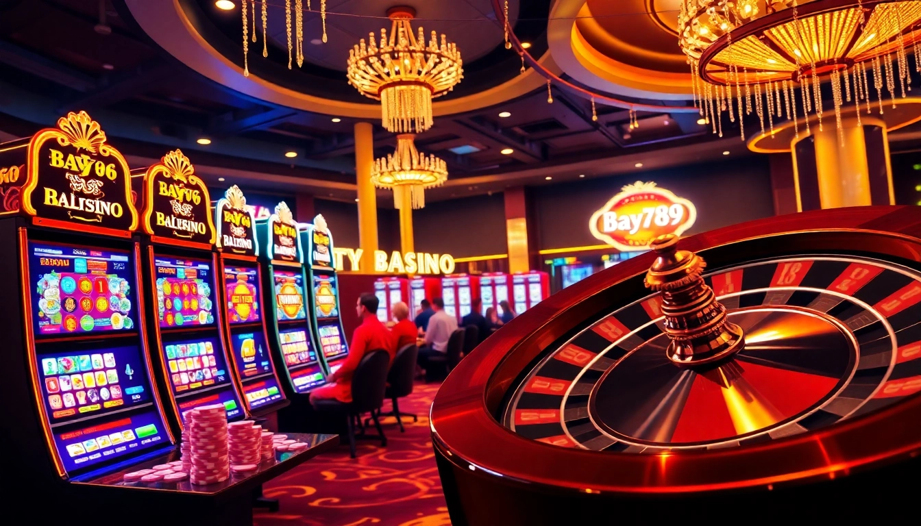 Experience vibrant gaming action at Bay789 with thrilling casino games and luxurious surroundings.