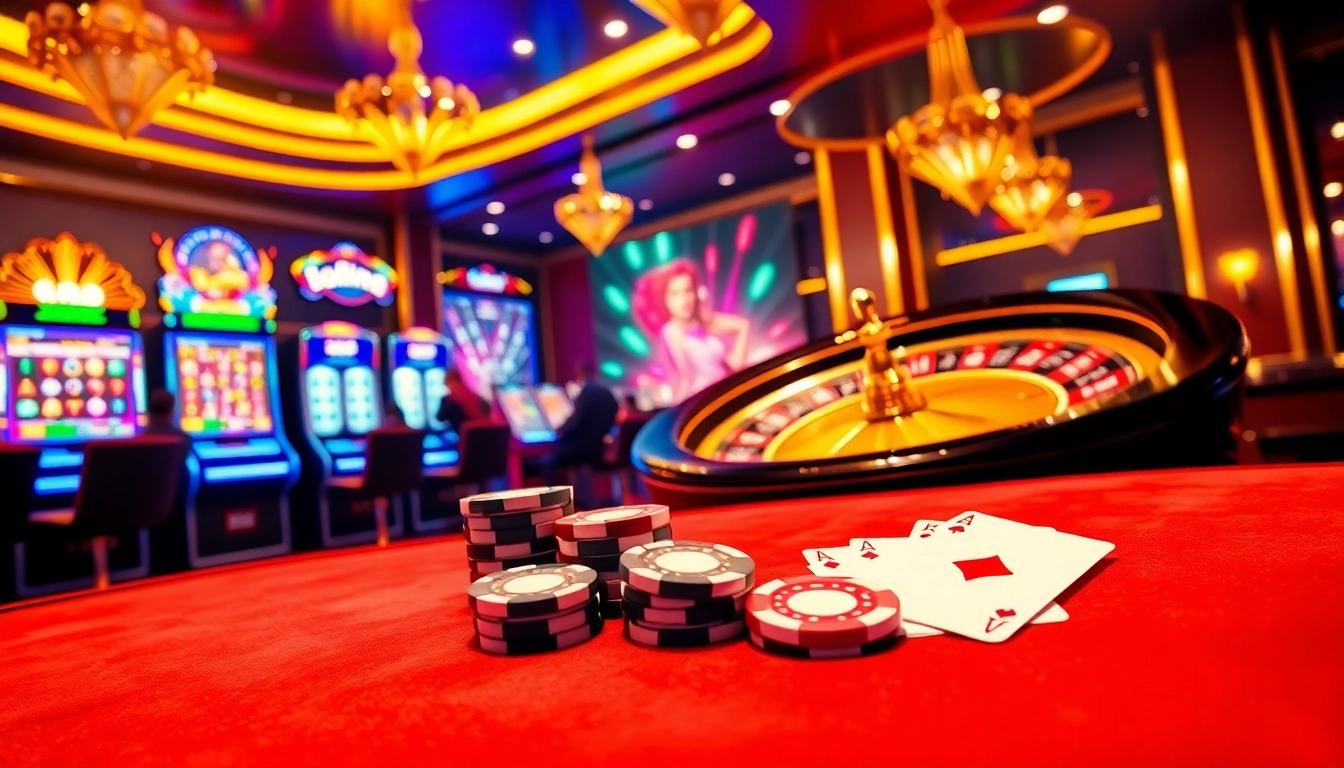 Experience the thrill of gaming at loto188.gb.net with vibrant slot machines and casino tables.