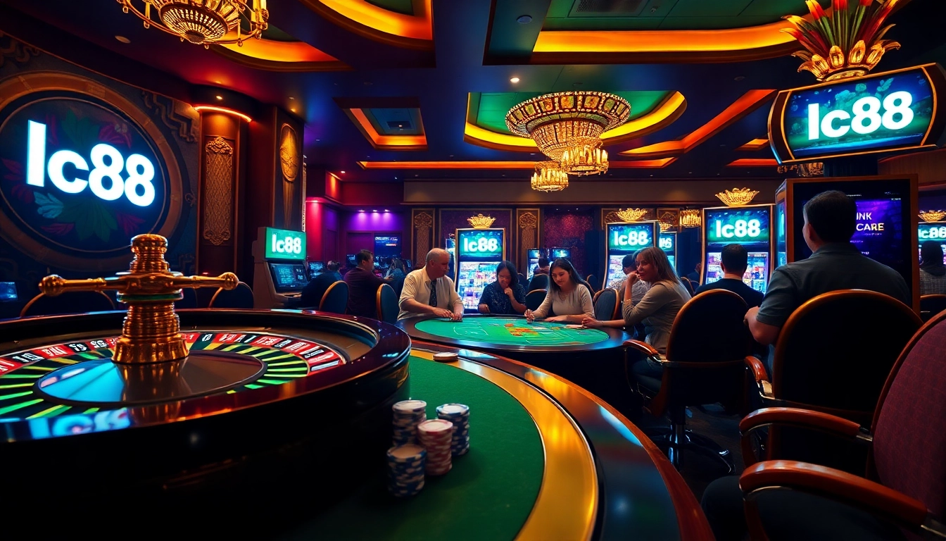Experience thrilling moments at the casino with link lc88 showcasing roulette, poker, and engaging gaming.