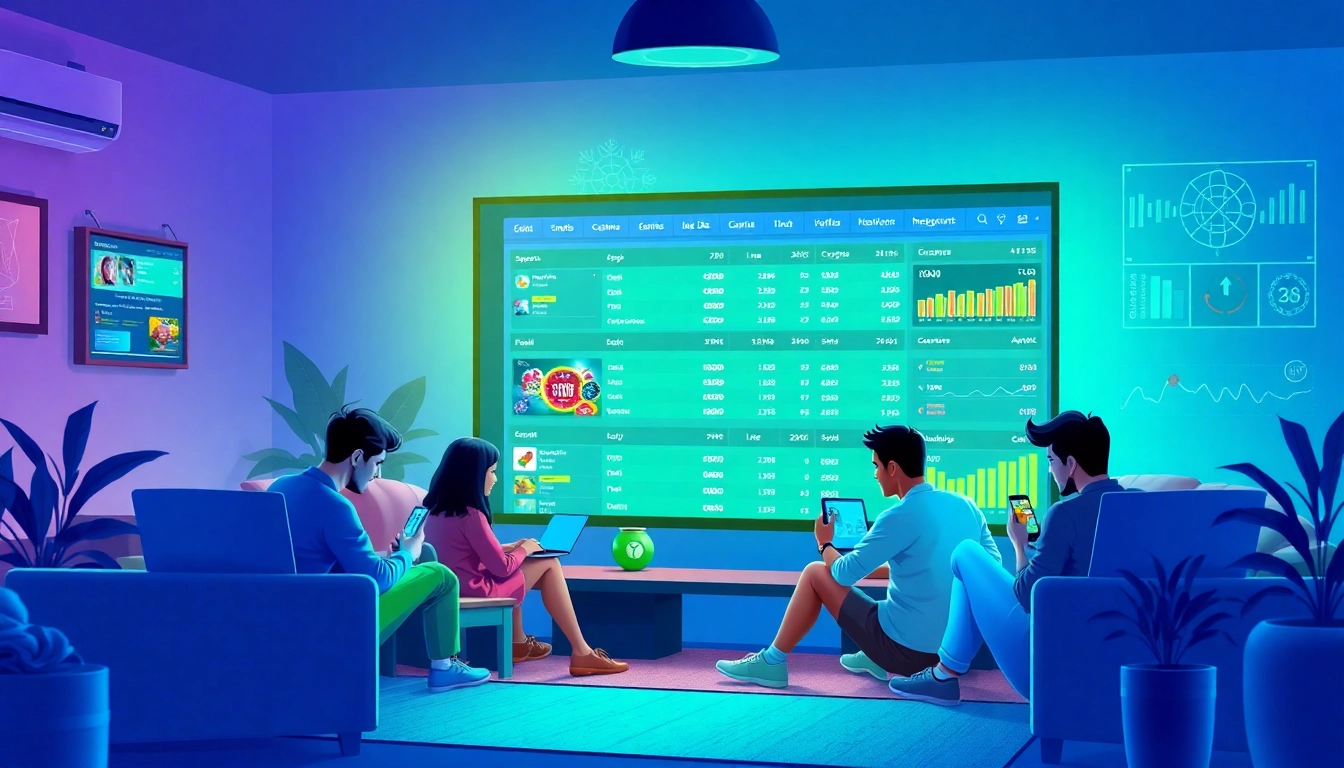 Exciting online gaming scene at https://kuwins.live/ with diverse players and vibrant platform design.