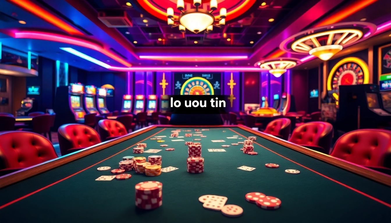 Experience the thrill of online gambling with lo de uy tin in a vibrant casino setting.