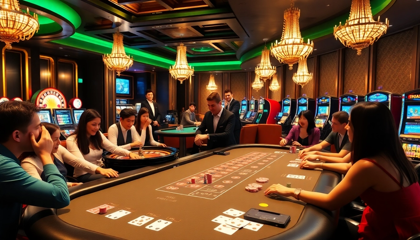 Engage with thrilling gaming experiences at https://98wins.co.com/ with high-end poker tables and vibrant casino elements.