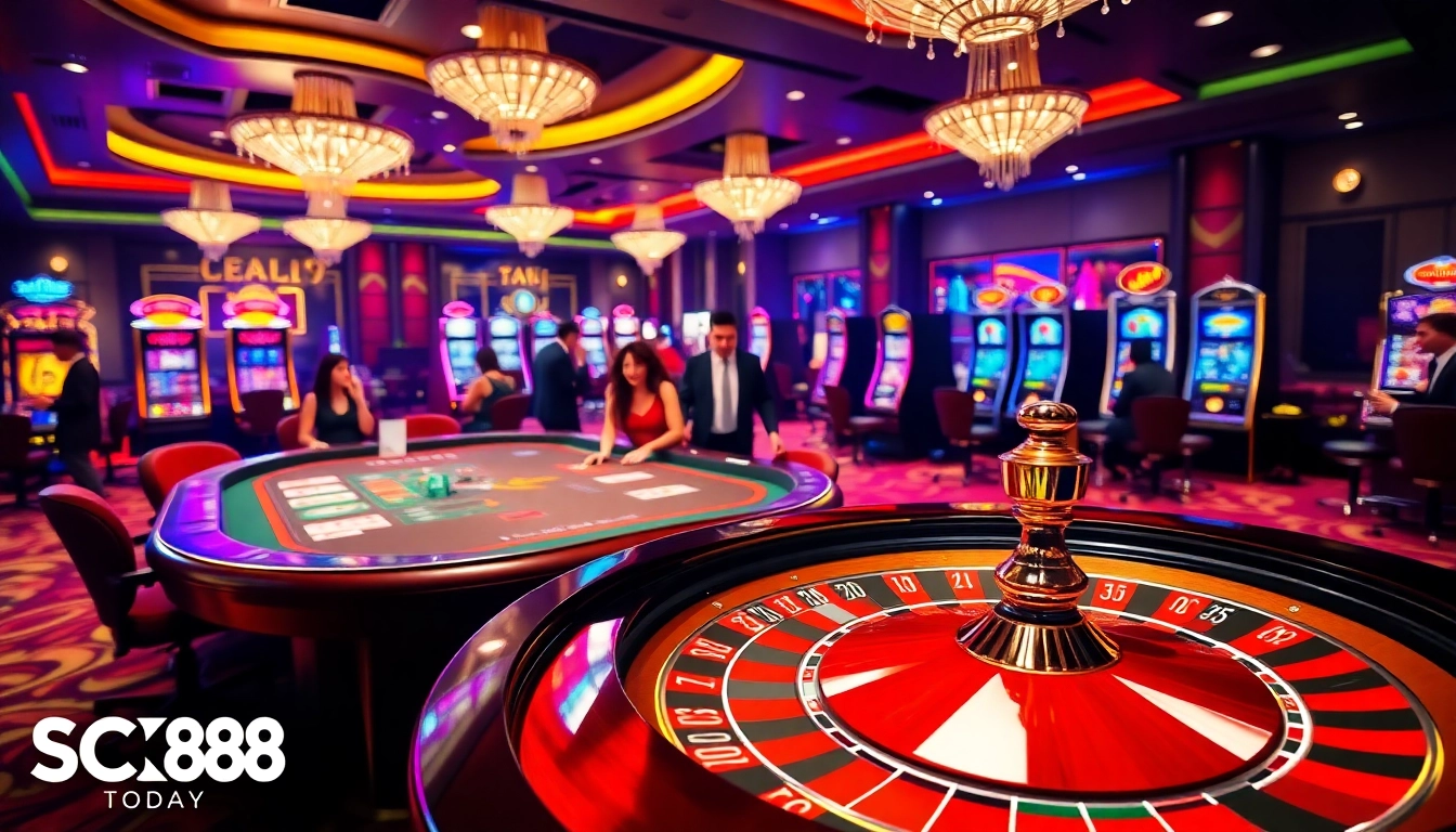 Place your bets and experience thrilling moments at SC88 TODAY's vibrant casino atmosphere.