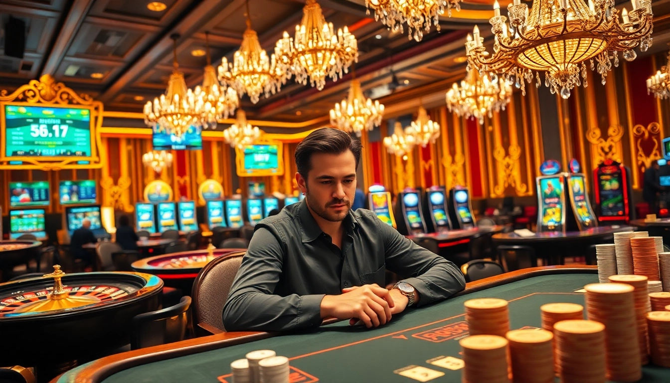 Experience the thrill of gaming at 789win with vibrant casino tables and chips.