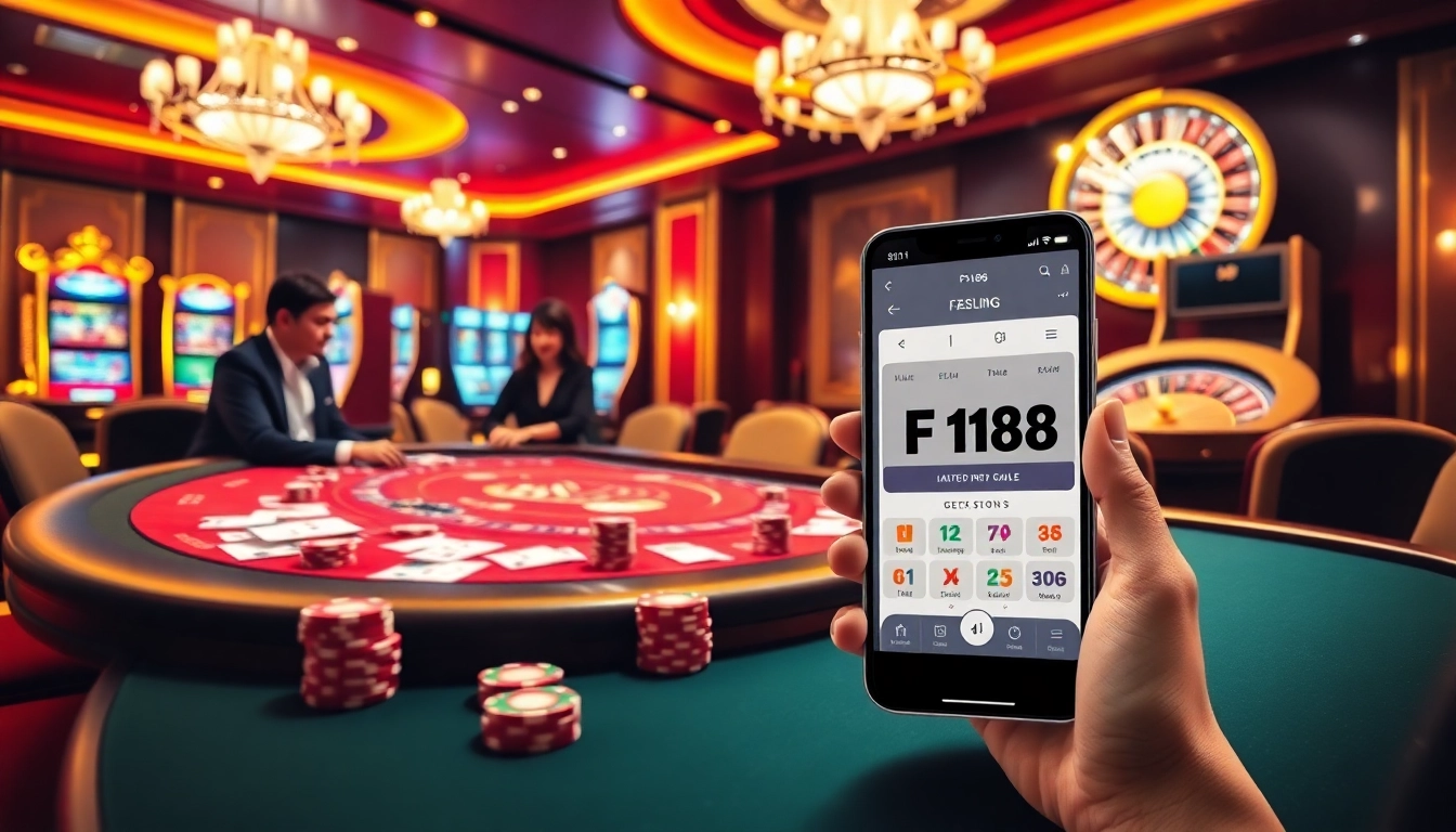 Experience the excitement of gambling with F168 at a luxurious casino table, displaying cards and chips.