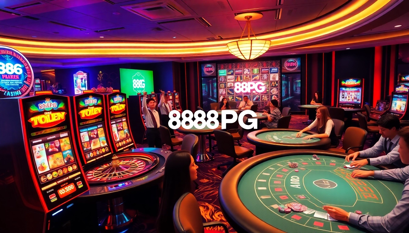 Experience excitement and luxury in online gambling with 888PG's vibrant casino environment.