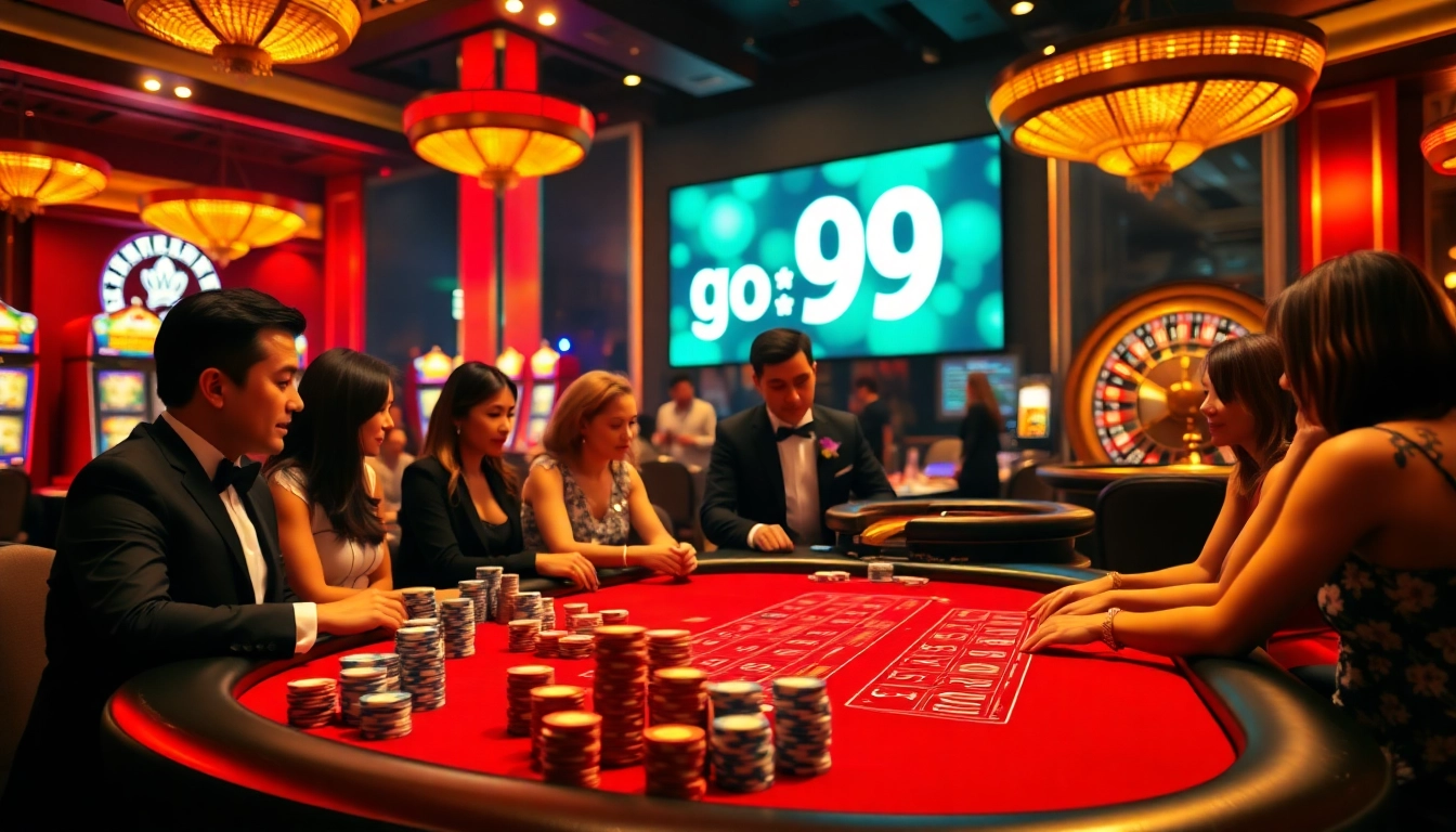 Experience thrilling casino action with competitive betting at go 99 games.