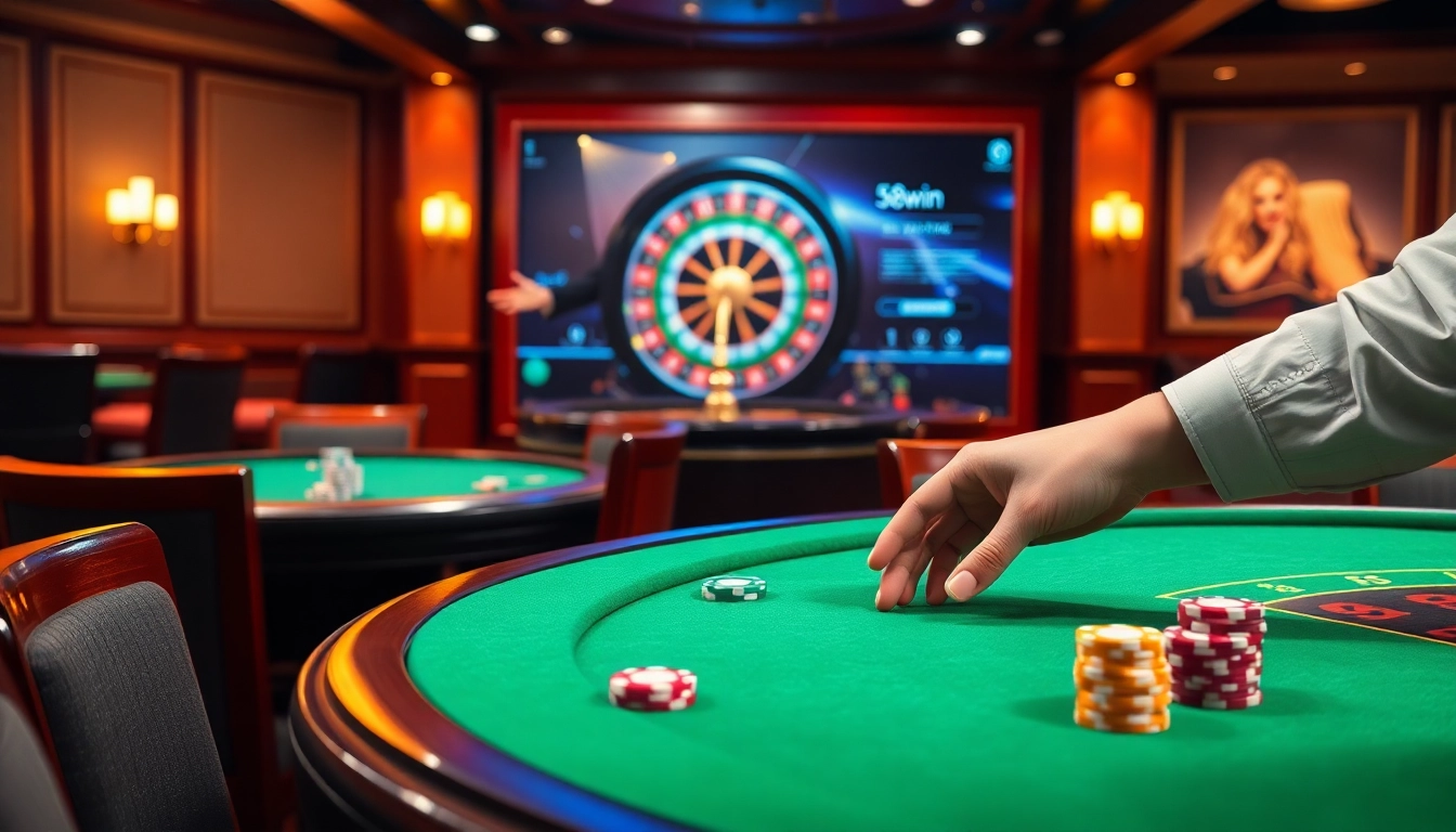 Experience the thrill of 58win as players engage with stunning casino visuals and vibrant gaming interfaces.
