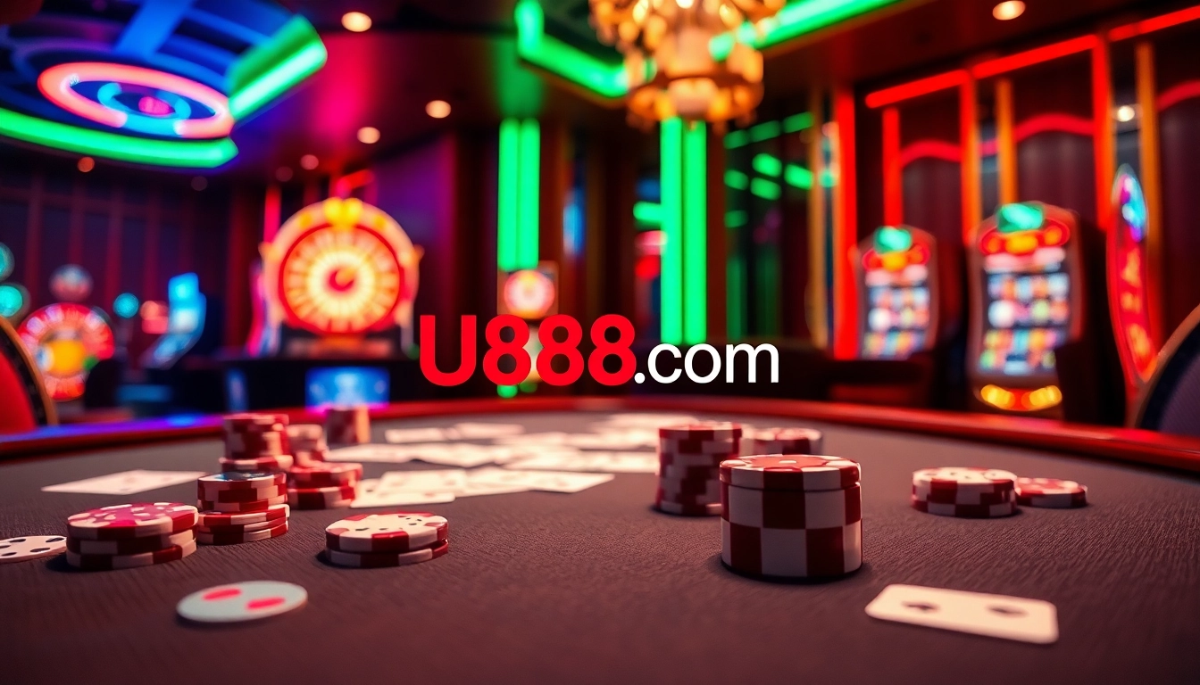 Place your bets and enjoy thrilling games at U888 Com's luxury casino experience.