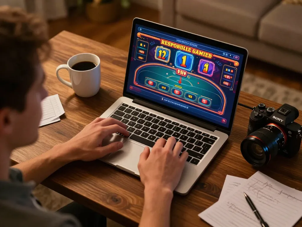 Engaging in online casino gaming at home, highlighting dagago's live dealer experience