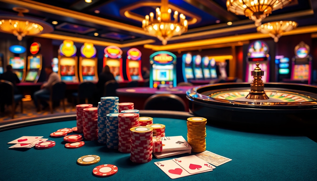 Experience excitement at the poker table with https://bem88.com, showcasing vibrant cards and colorful chips.