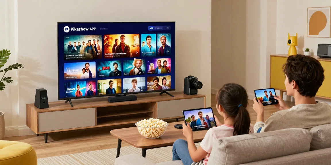 Pikashow APK download enables seamless streaming in a cozy home entertainment setup.