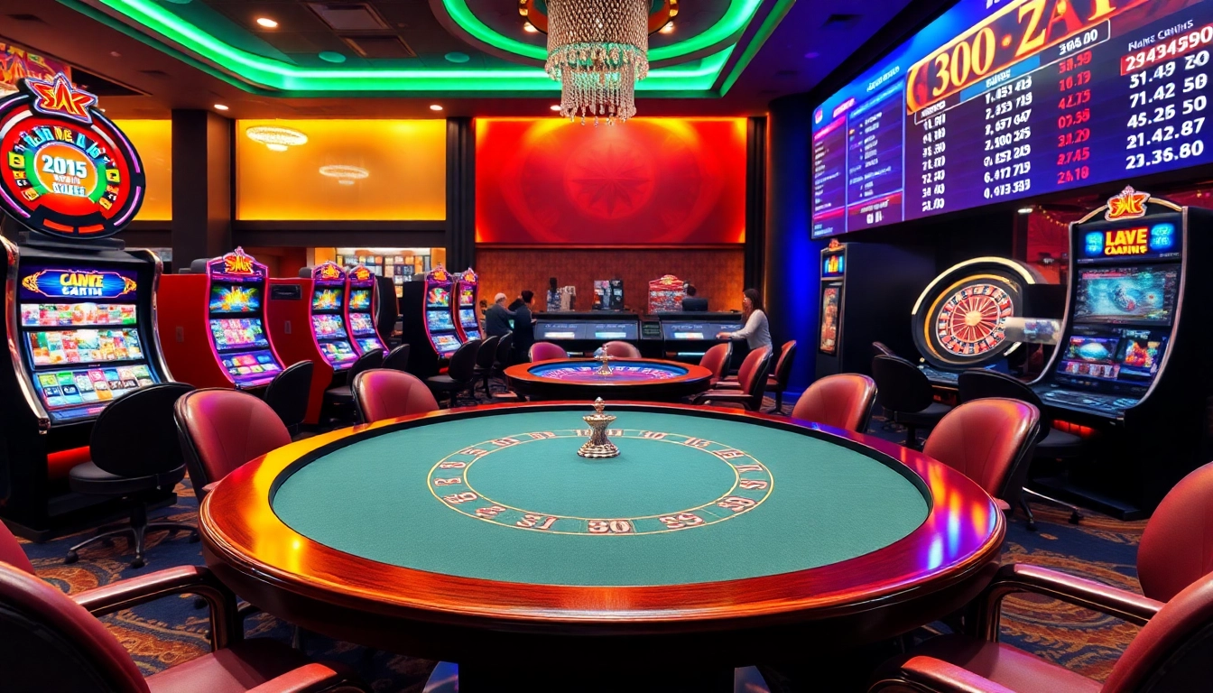 S8 online casino experience showcasing vibrant slot machines and a captivating roulette wheel.