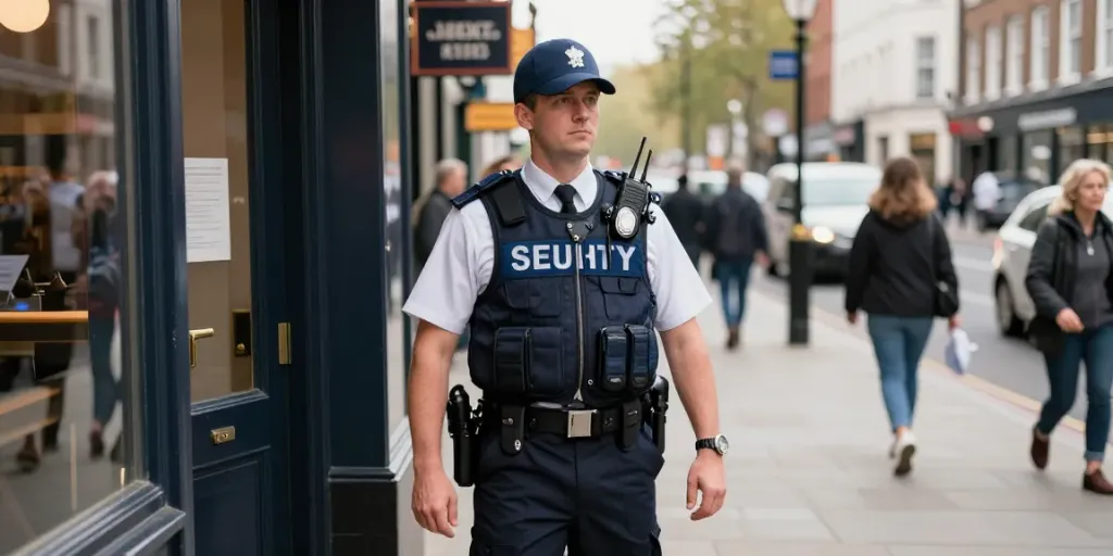 Security guard providing trusted protection services in London