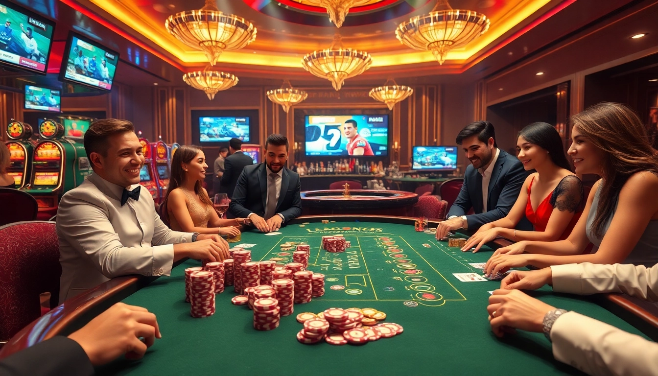 Experience thrilling poker action at https://luongsontv5.com/ with a luxurious casino ambiance and vibrant gameplay.