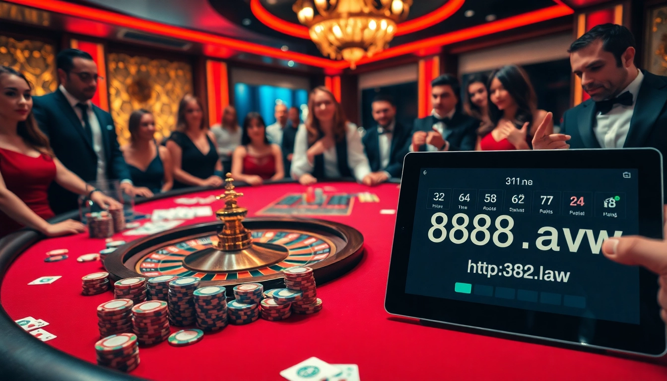Experience excitement at the poker table with https://88aa.law/, showcasing vibrant chips and a spirited roulette wheel.