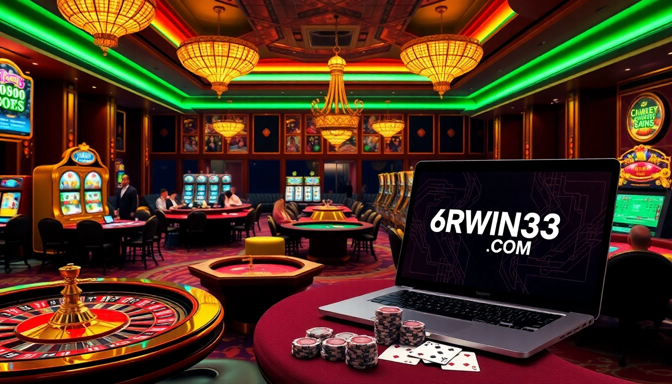Experience thrilling games at 6RWIN33 COM with vibrant casino tables and engaging online interfaces.