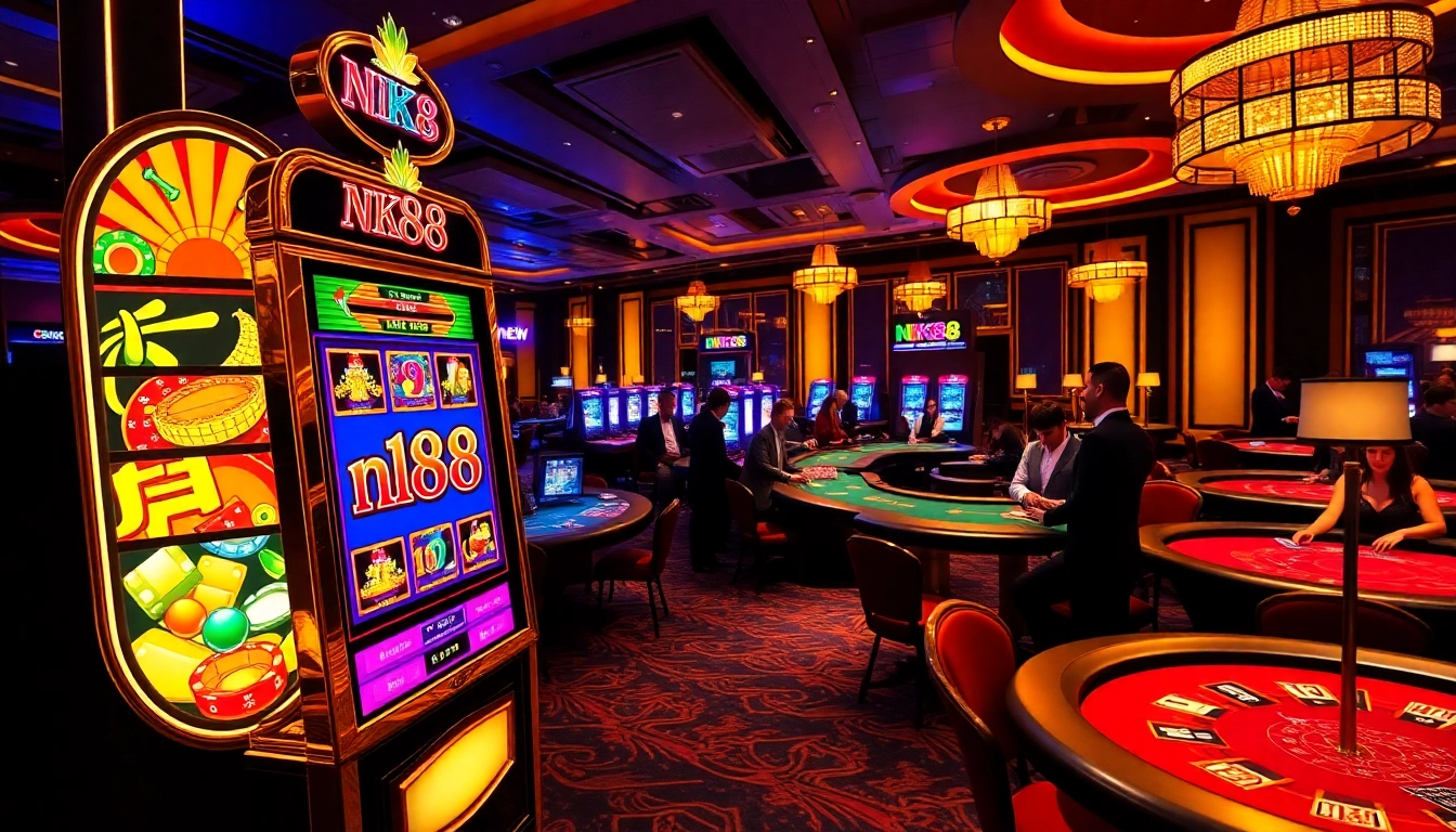 Experience the thrill at nk88 nổ hũ with vibrant slot games and enticing casino ambiance.