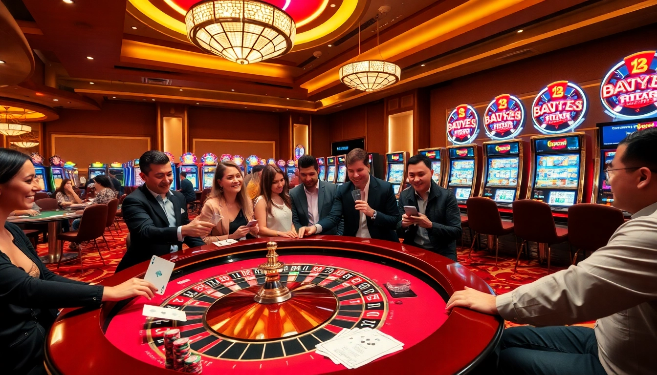 Players enjoying a high-stakes game at a casino table featuring elements inspired by https://tg88.to/.