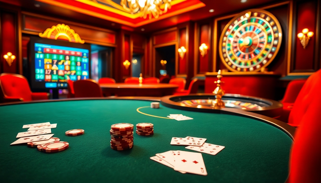 Experience the excitement at NHÀ CÁI 28BET with a high-stakes poker game and luxurious casino ambiance.