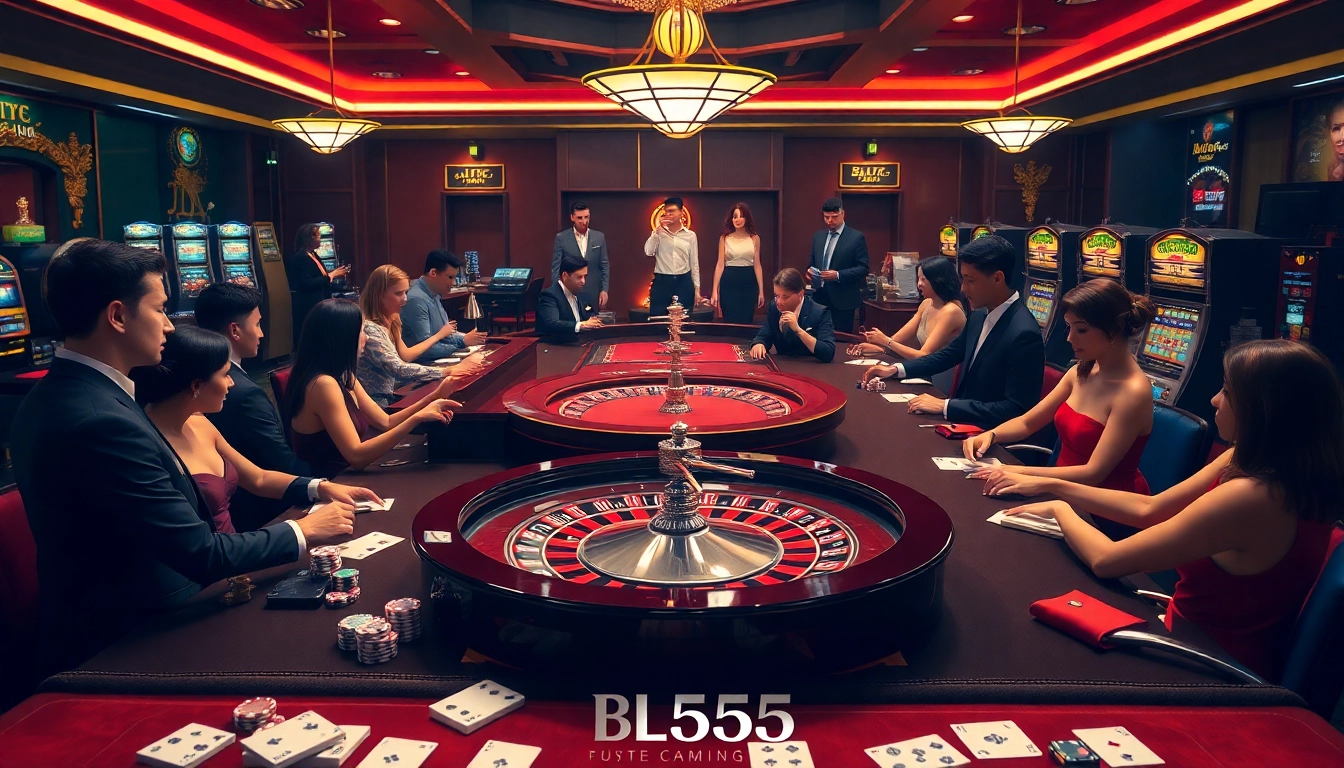 Experimente a emoção de jogar no BL555 com mesas de cassino luxuosas e jogadores engajados.