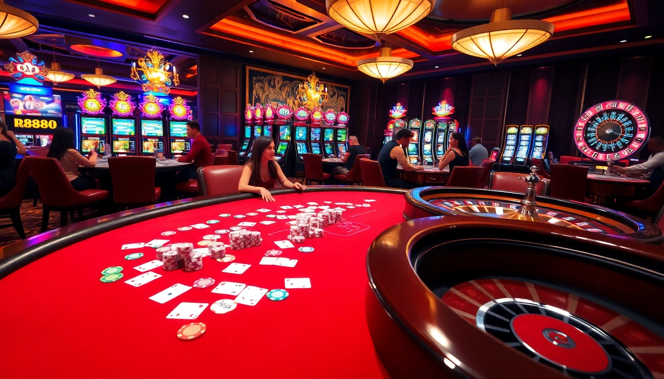 Experience the luxury and excitement of rr88 game with vibrant action at a high-stakes casino table.