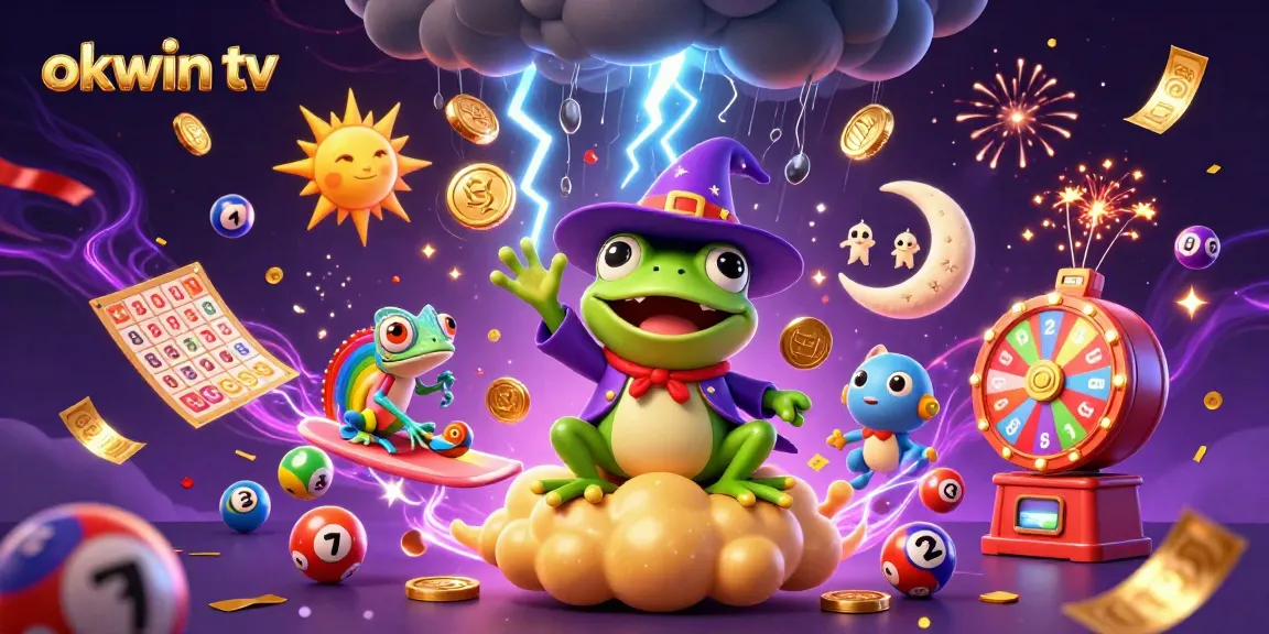 Join the excitement with okwin tv, enjoying a vibrant display of lottery fun and big wins!