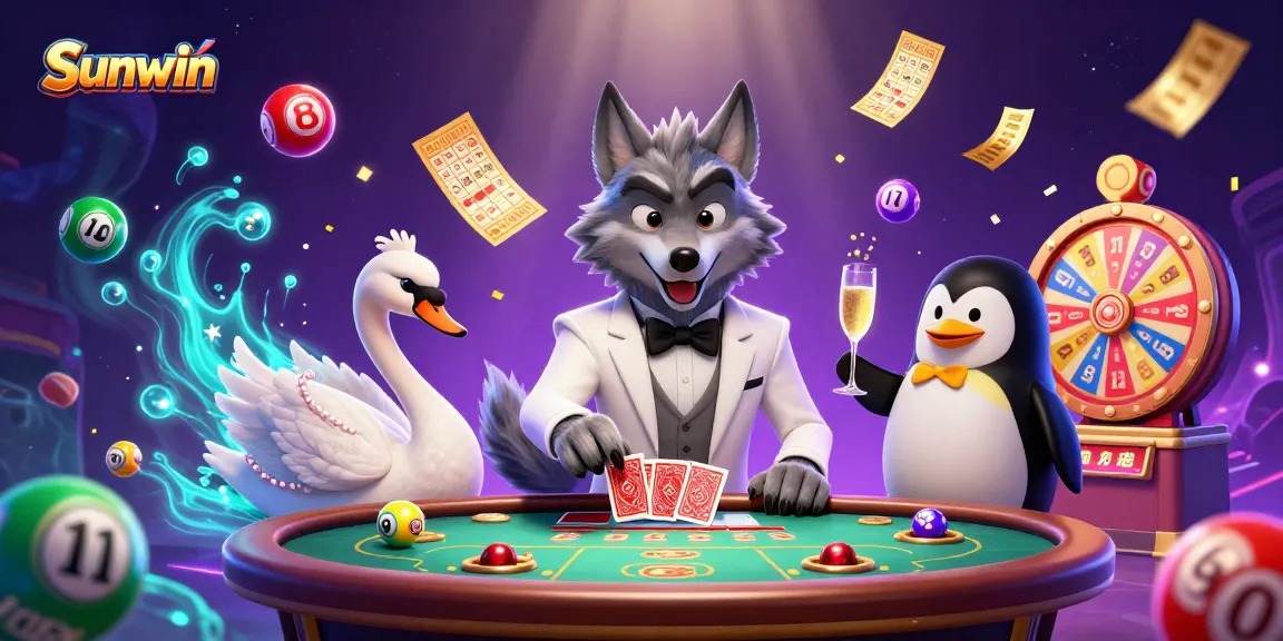 Experience thrilling baccarat action at Sunwin with lively 3D characters and dynamic gaming elements.