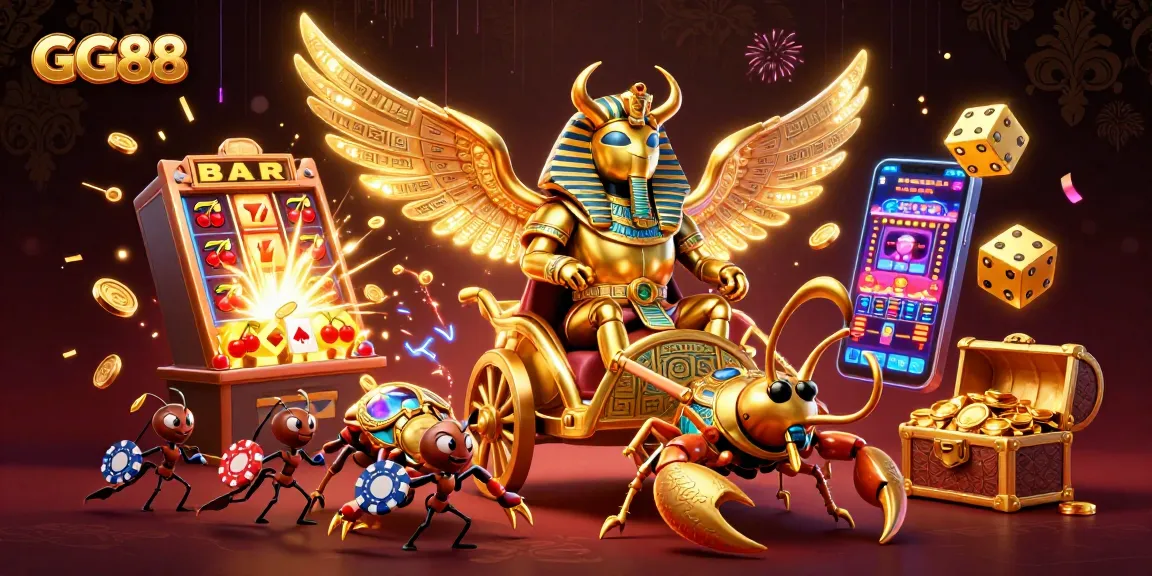 Experience exciting gaming events at GG88 with vibrant casino elements and stunning visuals.