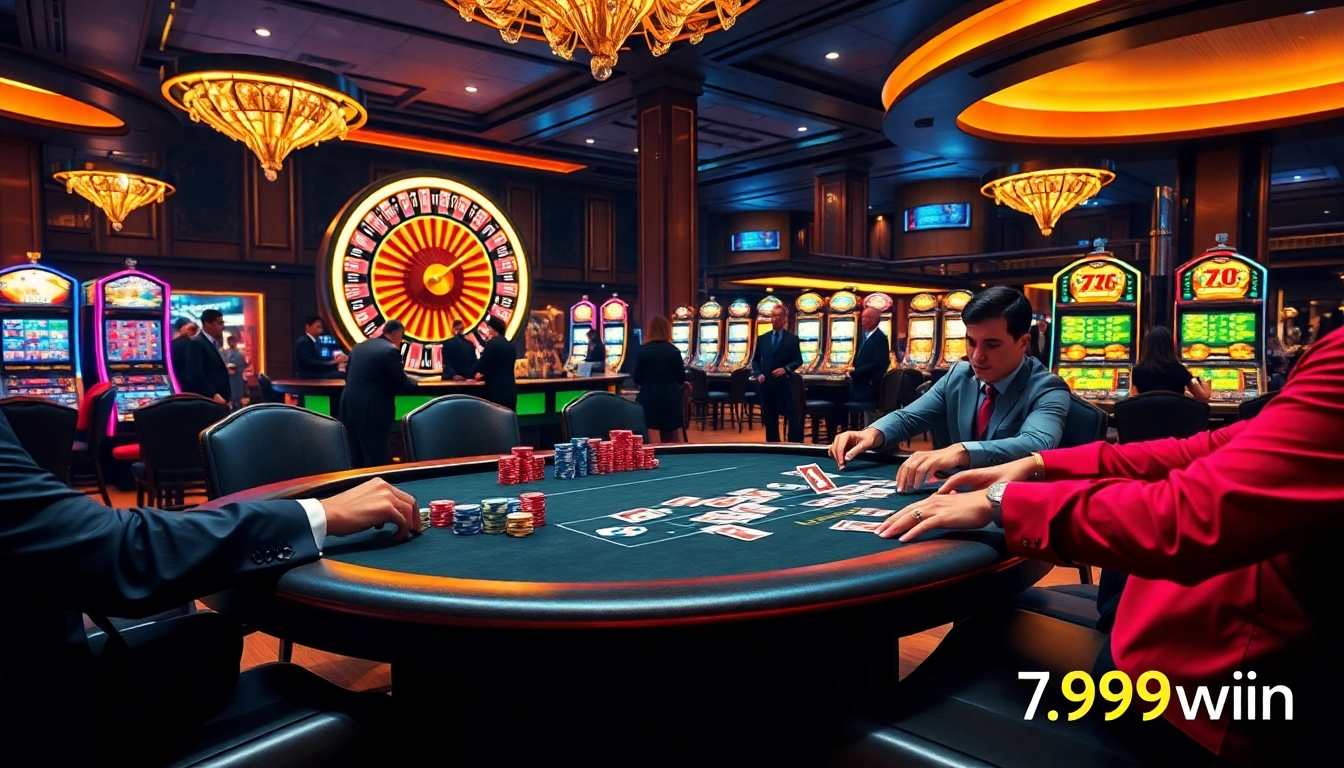 Experience the thrill of online gambling with https://789win1.black at an elegant casino setting featuring exciting games.