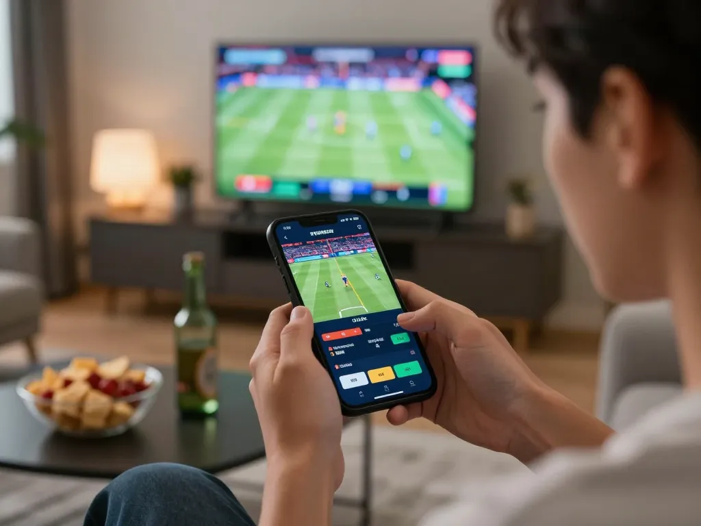 sungaitoto login mobile user betting on sports with excitement in modern setting