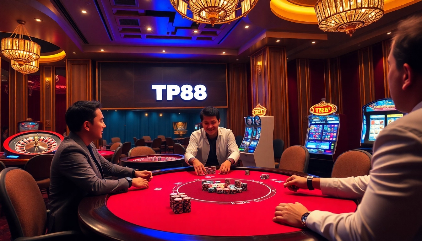 Experience the thrill of winning at the casino with TP88's engaging poker gameplay.