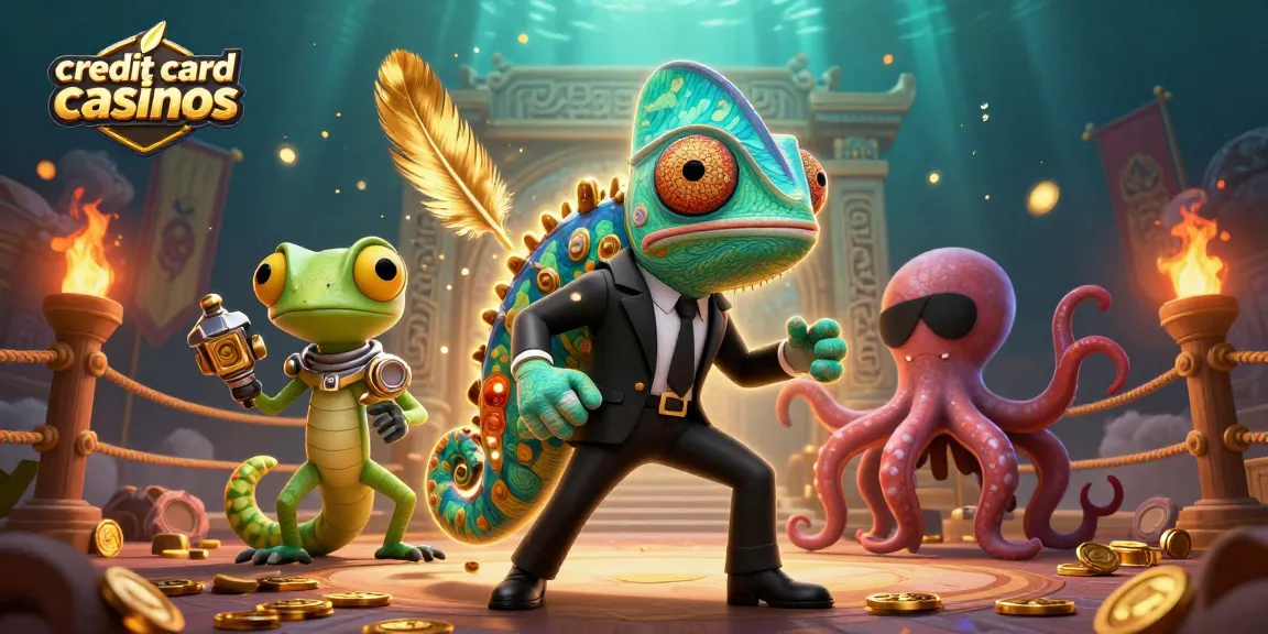 Experience thrilling play at credit card casinos with exciting characters in dramatized action.