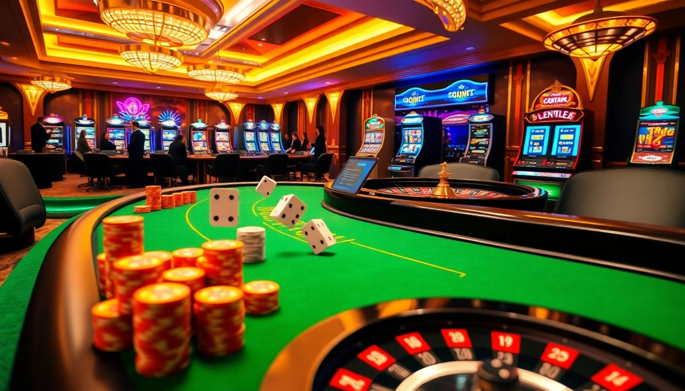 Exciting casino action with players enjoying games at https://luck8.media/ featuring tables, slots, and action.