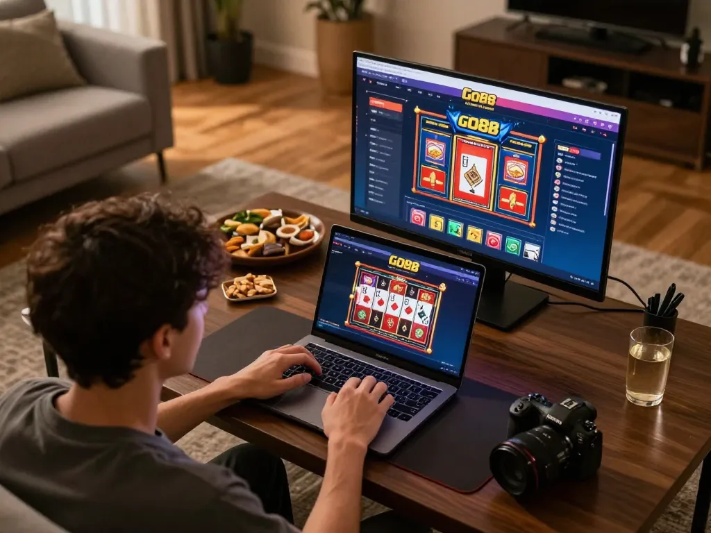 Players engaged at Go88 online casino, creating a cozy atmosphere for strategic gameplay.