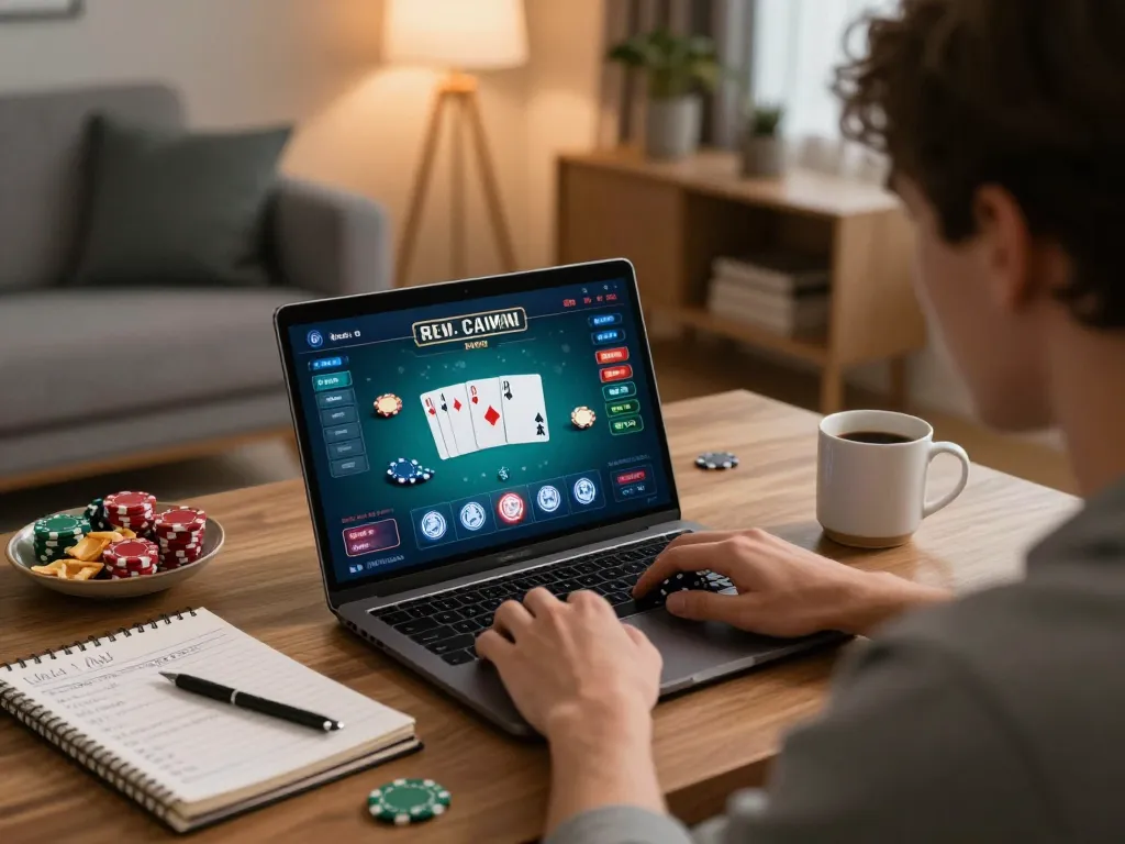 Engaging online poker session at home showcasing kp88 gaming strategy and atmosphere.